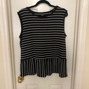 Sleeveless Striped Top